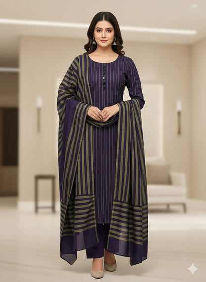 3pc Marina Wool Shawl Dress