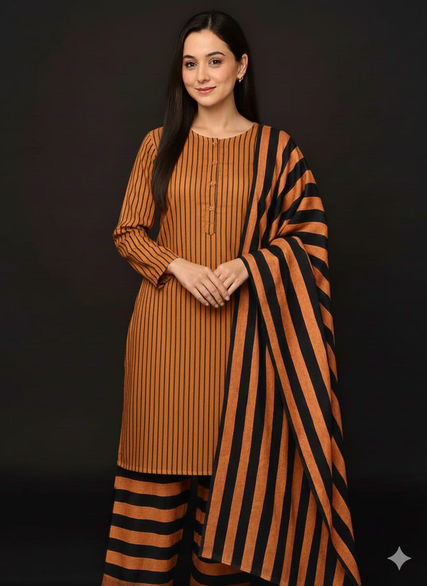 3pc Marina Wool Shawl Dress